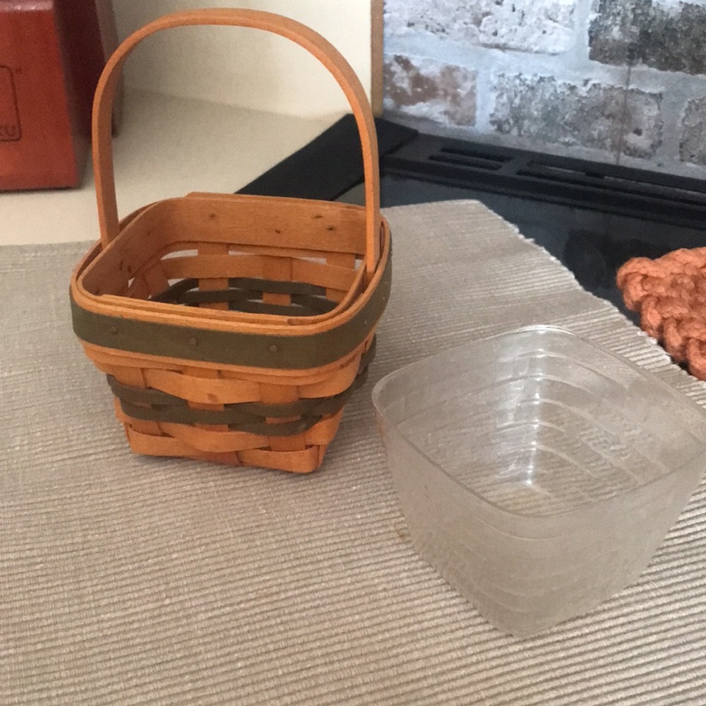 Longaberger Handwoven Brown Basket Bag #202